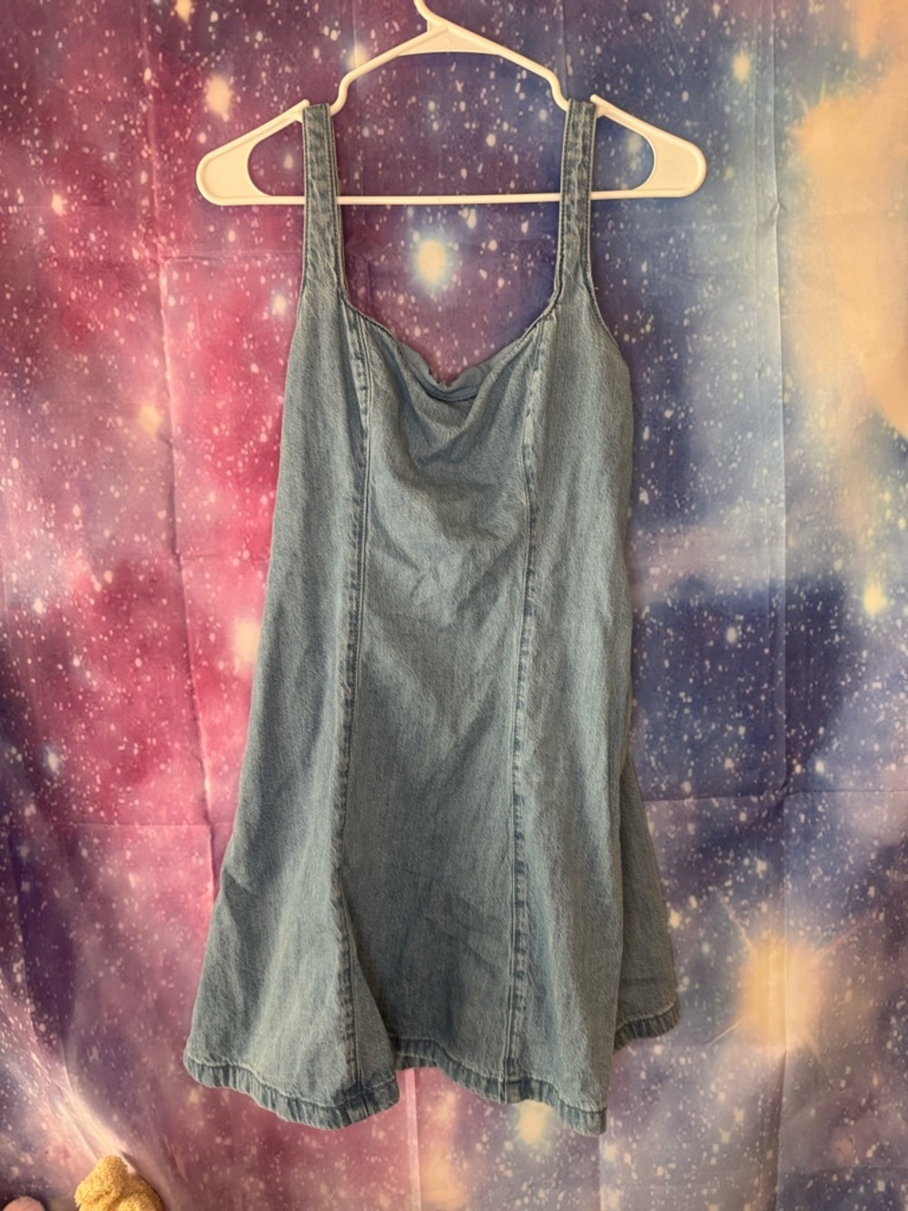 Hollister chambray open back dress